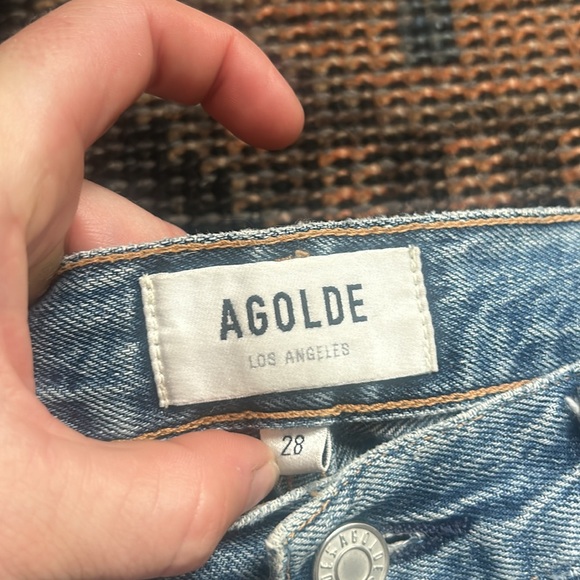 AGOLDE Riley High Rise Straight Crop in Frequency - Picture 3 of 8